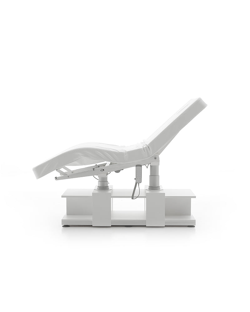 The Lumina - White massage treatment table - with motor